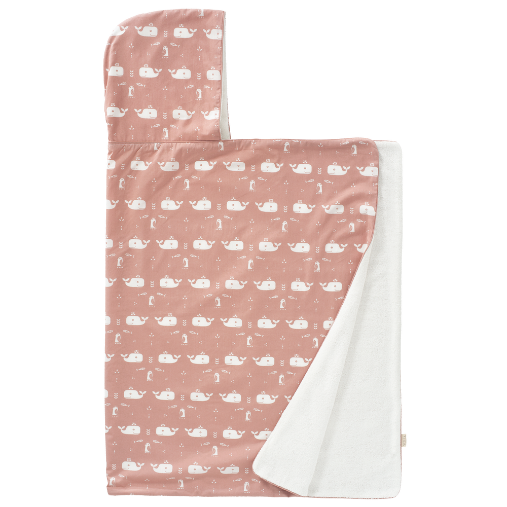Children's bathtime - Bath cape, swaddle and changing mat cover in organic cotton - FRESK
