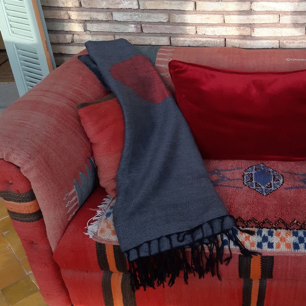 Plaids - Tissu TIZI Gris - SOUMIYA JALAL