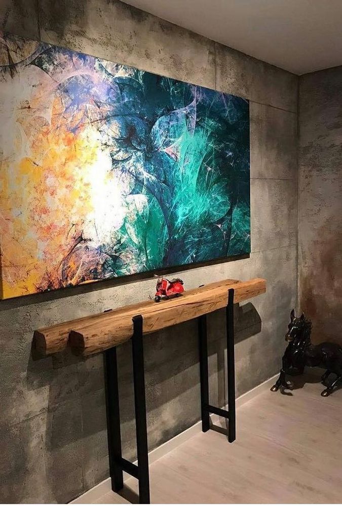 Console table - Solid wood console, old oak - MASIV_WOOD