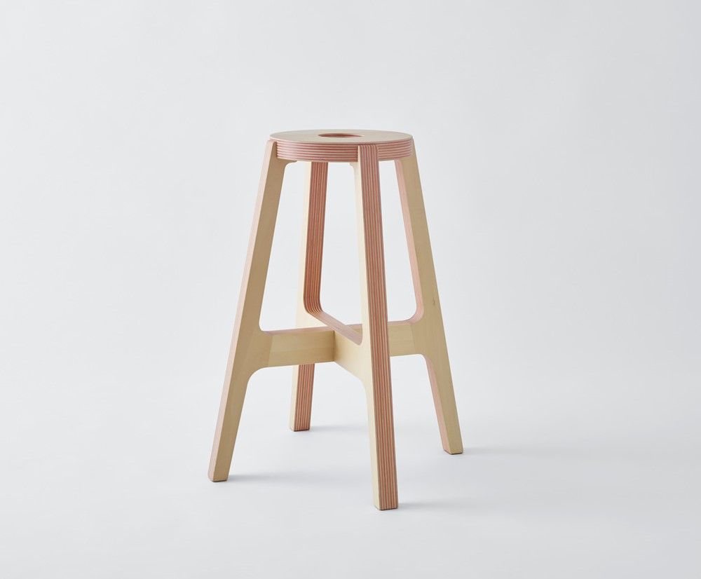 Decorative objects - Paper-Wood STOOL - PLYWOOD LABORATORY