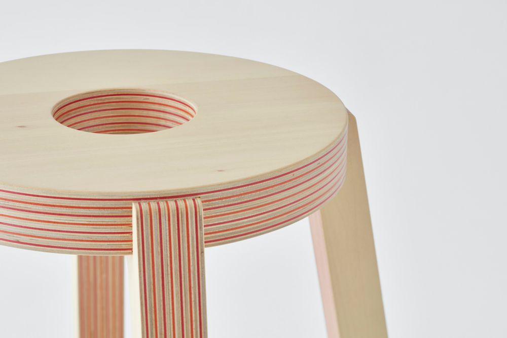 Decorative objects - Paper-Wood STOOL - PLYWOOD LABORATORY