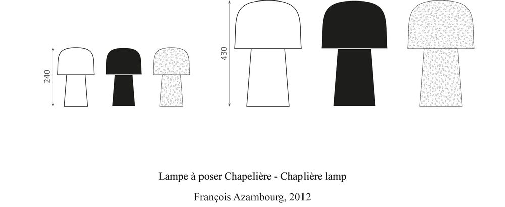 Lampes de table - Chapelière martelée - LIGNES DE DEMARCATION
