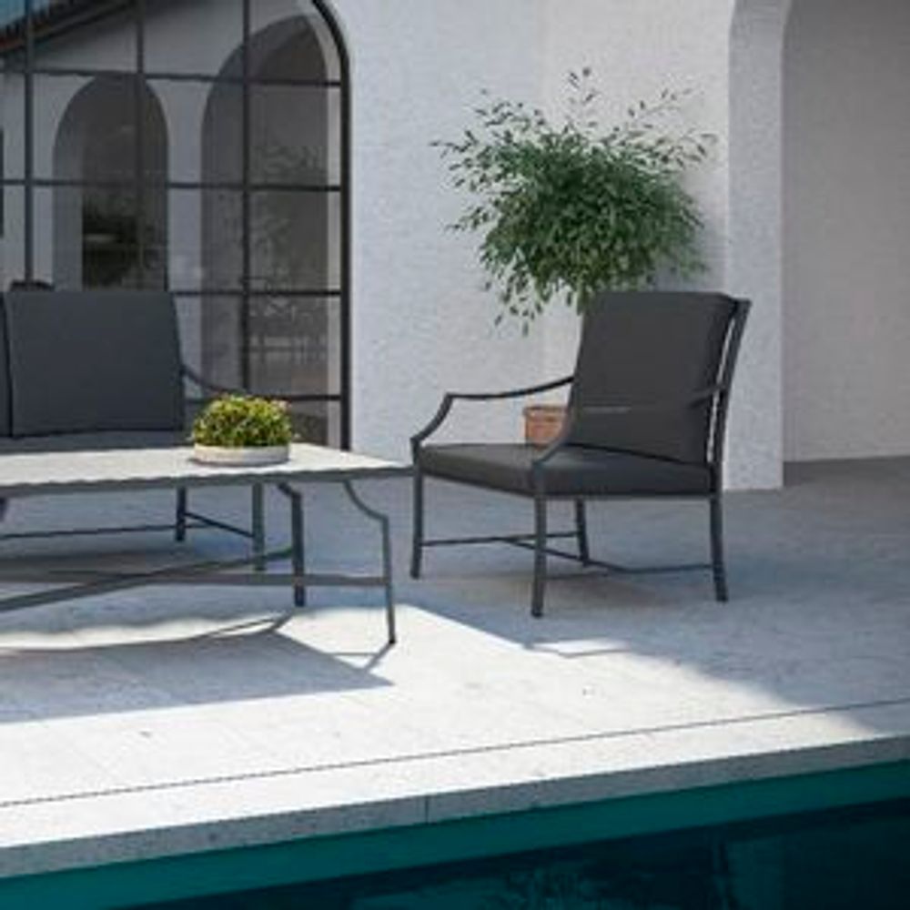 Lawn armchairs - AGOSTO / Lounge armchair - 10DEKA OUTDOOR FURNITURE