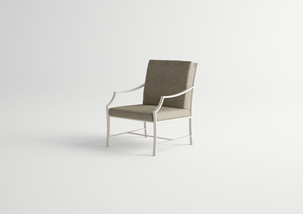 Lawn armchairs - AGOSTO / Lounge armchair - 10DEKA OUTDOOR FURNITURE