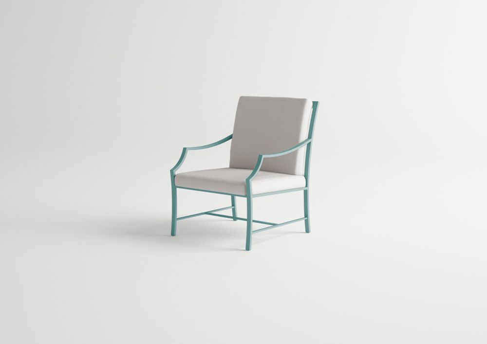 Lawn armchairs - AGOSTO / Lounge armchair - 10DEKA OUTDOOR FURNITURE