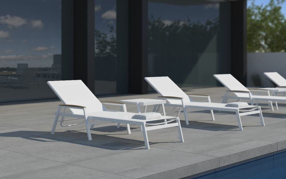 Transats - AMELIA / Chaise longue - 10DEKA OUTDOOR FURNITURE