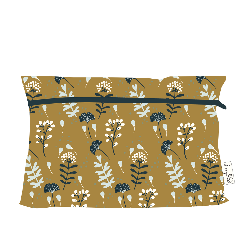 Travel accessories - Make-up bag: "Dotted Flowers" - LOOPITA