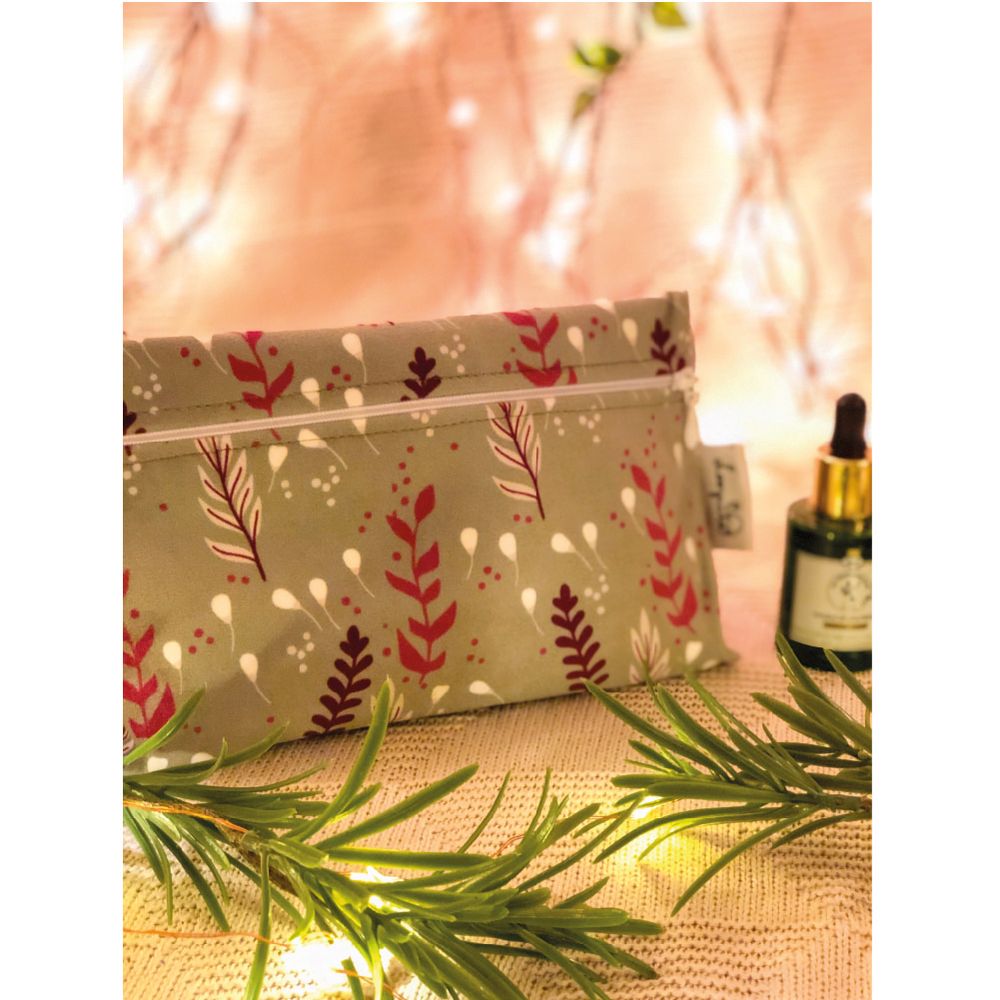 Travel accessories - Make-up bag: "Dotted Flowers" - LOOPITA