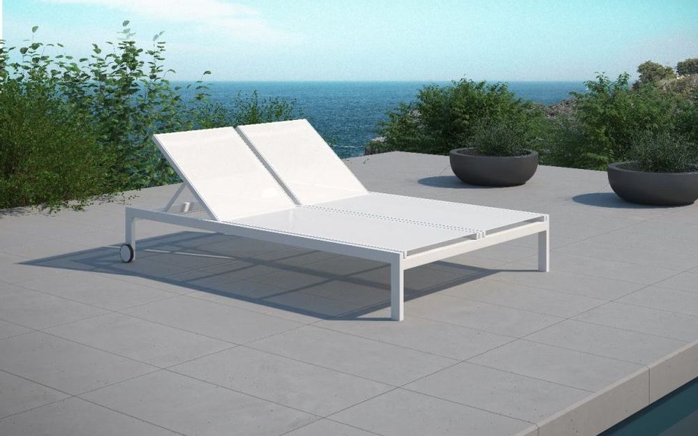 Deck chairs - MILOS / Double sunlougner - 10DEKA OUTDOOR FURNITURE