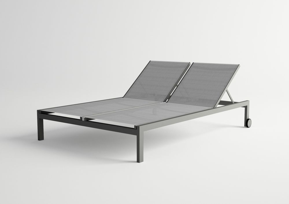 Deck chairs - MILOS / Double sunlougner - 10DEKA OUTDOOR FURNITURE