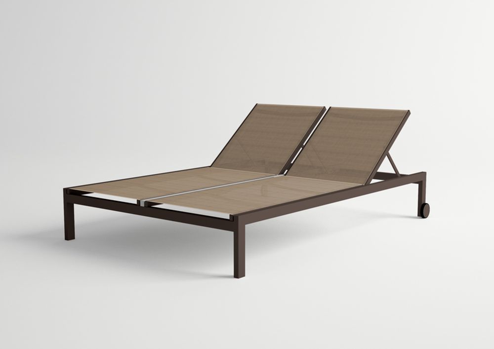 Deck chairs - MILOS / Double sunlougner - 10DEKA OUTDOOR FURNITURE