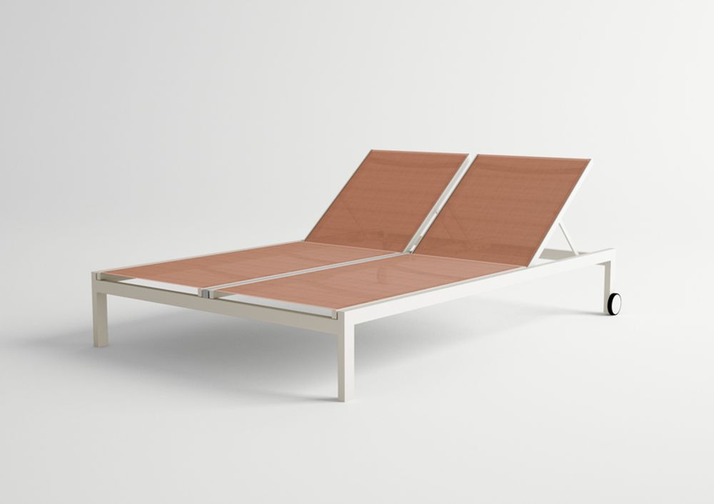 Deck chairs - MILOS / Double sunlougner - 10DEKA OUTDOOR FURNITURE