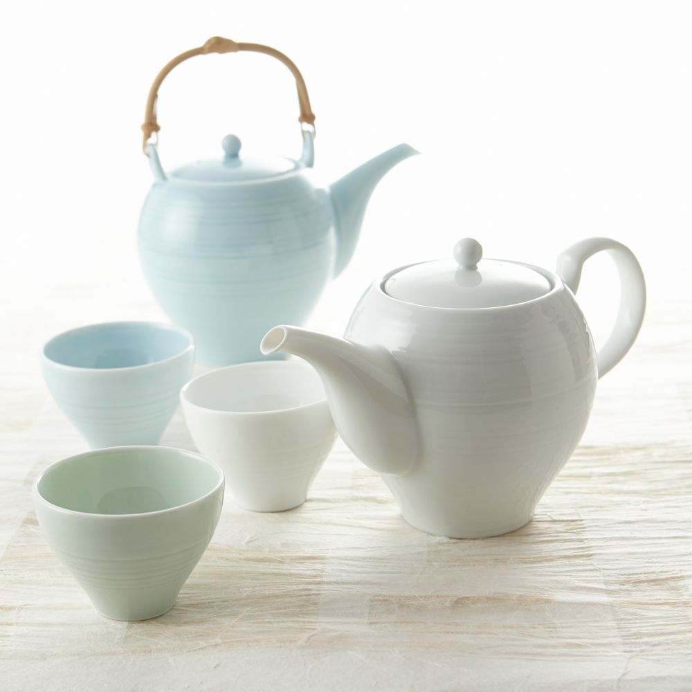 Tea and coffee accessories - sou teapot (dobin) white porcelain - MIYAMA.