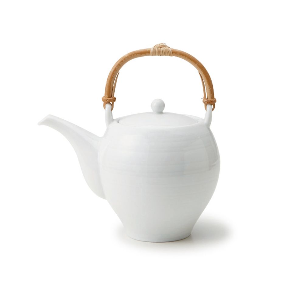 Tea and coffee accessories - sou teapot (dobin) white porcelain - MIYAMA.
