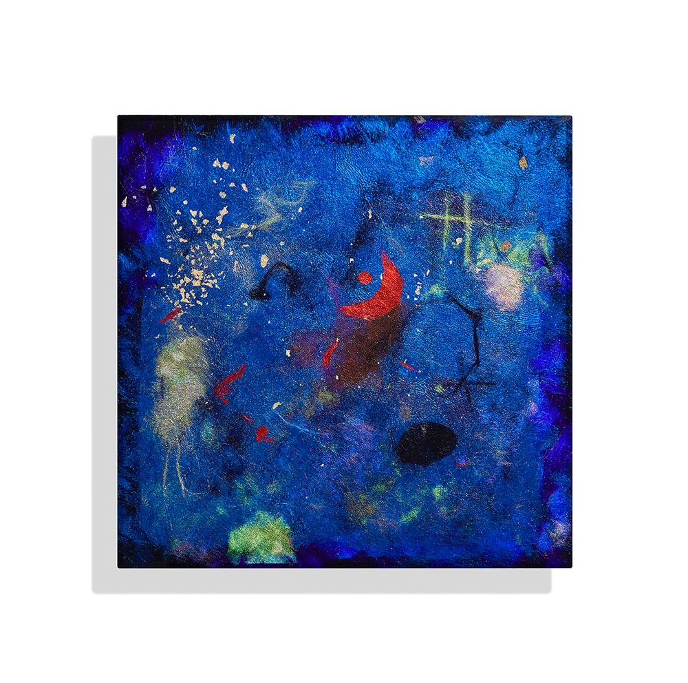 Verre d'art - Tableau Nuit Etoilée - GLASS & ART BY F