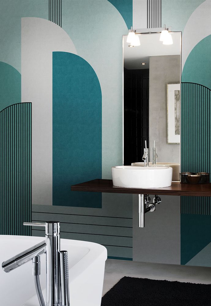 Papiers peints - Papier peint salle de bain Impression d'Orient - LA MAISON MURAEM