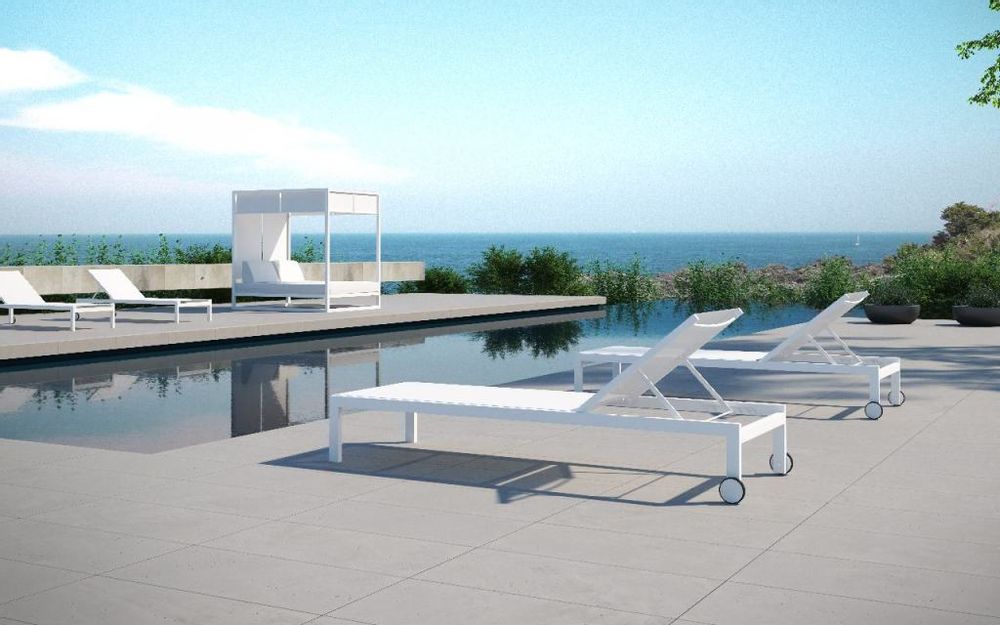 Deck chairs - MILOS / Sunlounger - 10DEKA OUTDOOR FURNITURE