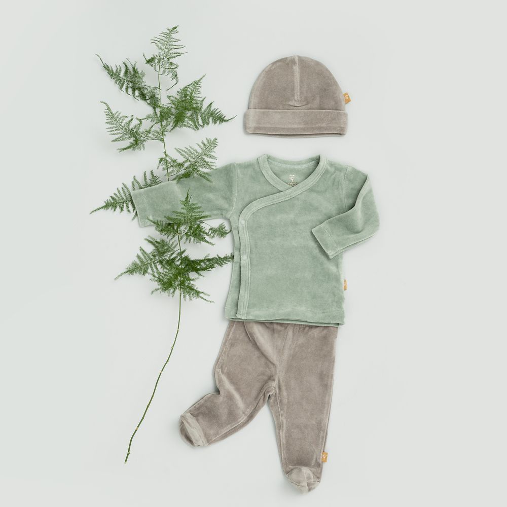 Apparel - Organic cotton bra, sweater and baby pants - FRESK