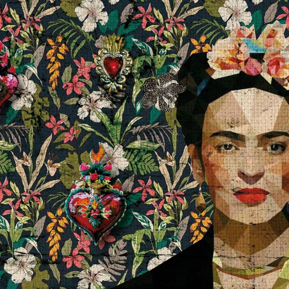 Wallpaper - Frida Kahlo design wallpaper - LA MAISON MURAEM