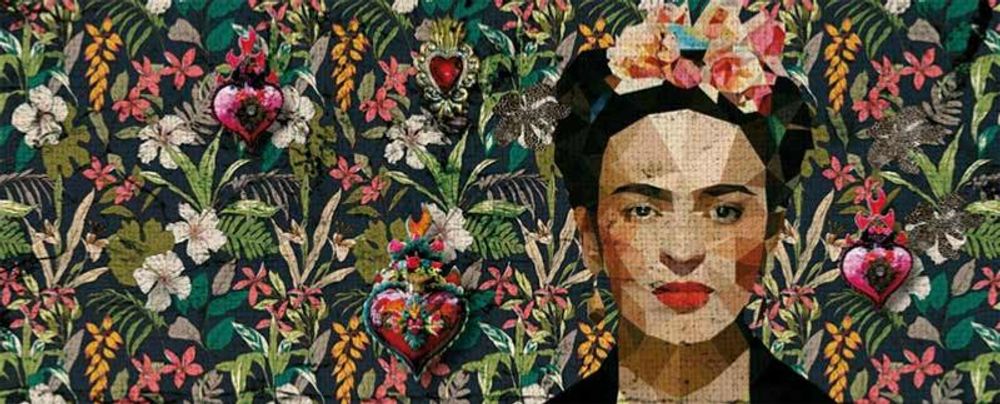 Wallpaper - Frida Kahlo design wallpaper - LA MAISON MURAEM