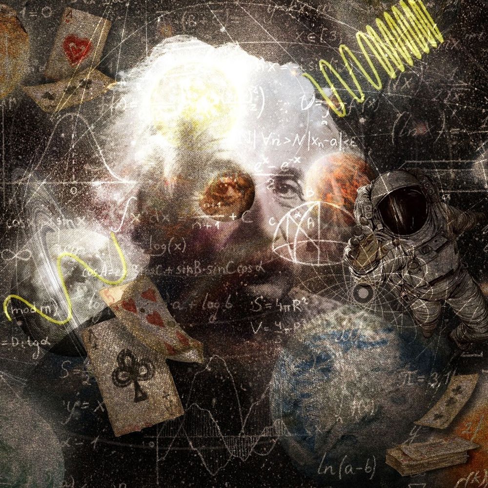 Wallpaper - Albert Einstein Design Wallpaper - LA MAISON MURAEM