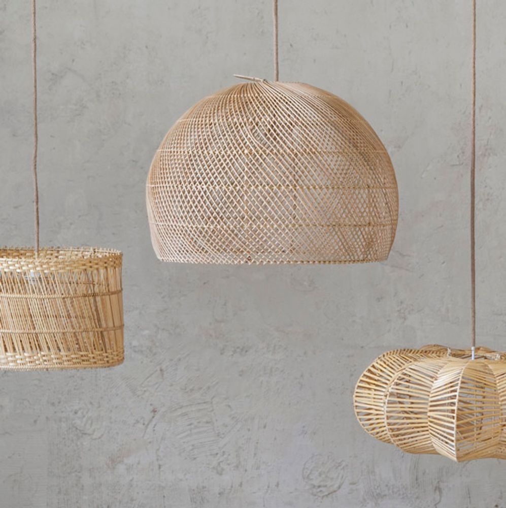 Hanging lights - Bumi Rattan Lamp - MAHE HOMEWARE