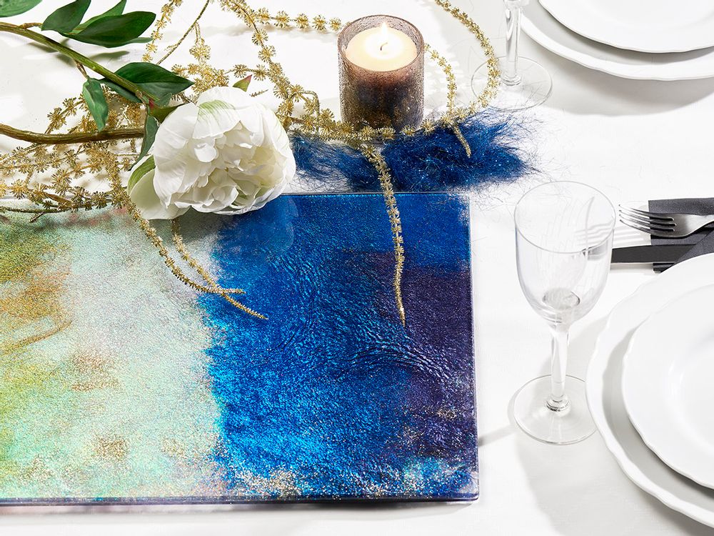 Art glass - Small Presentation Tray - GLASS & ART BY F