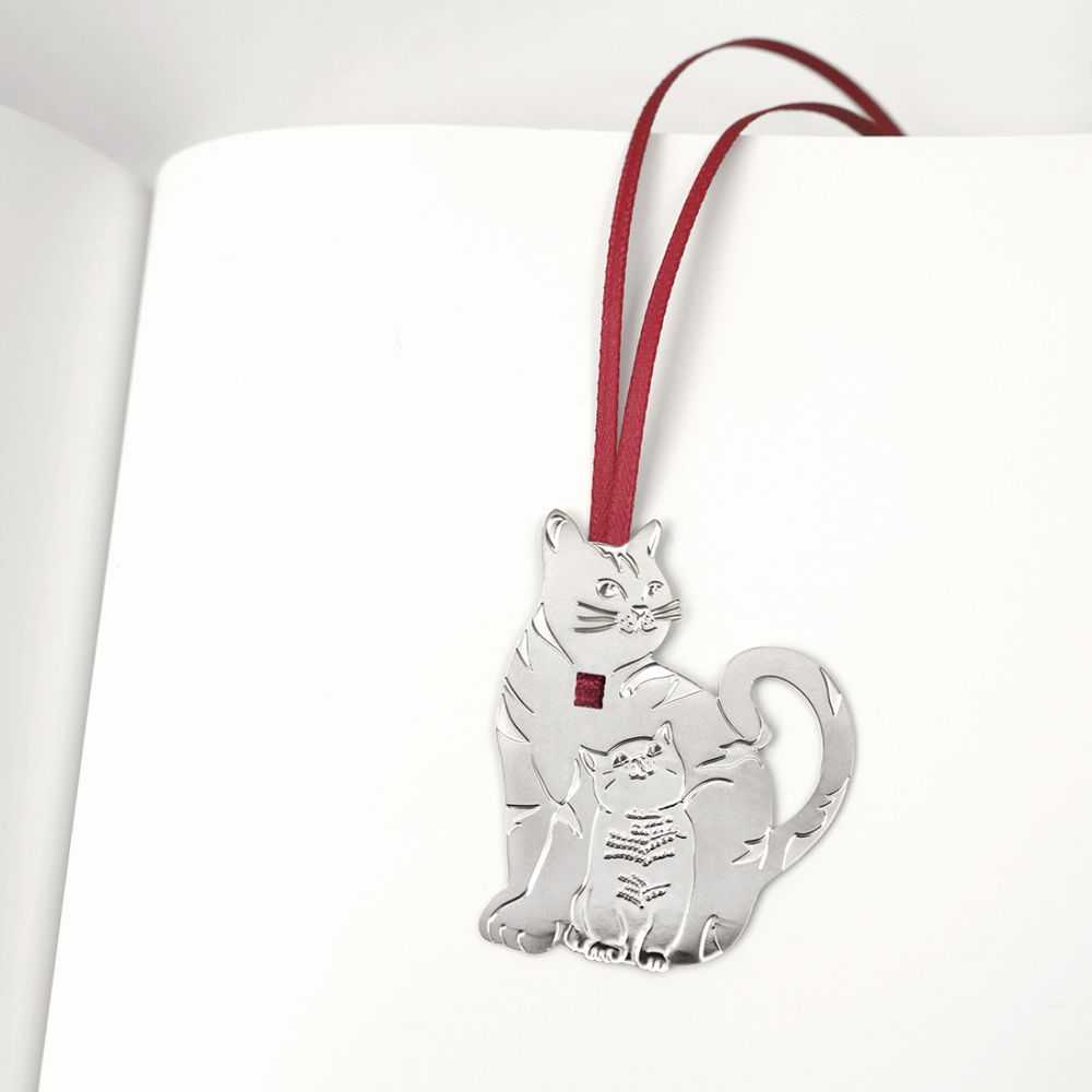 Stationery - Stainless steel bookmark - Cats. - TOUT SIMPLEMENT,