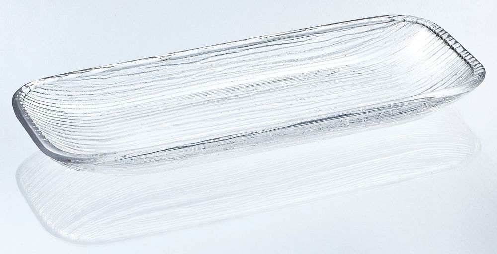 Glass - "NAGISA" Japanese Beautiful Granularity Texture Handcrafted Glass Plate - TOYO-SASAKI GLASS