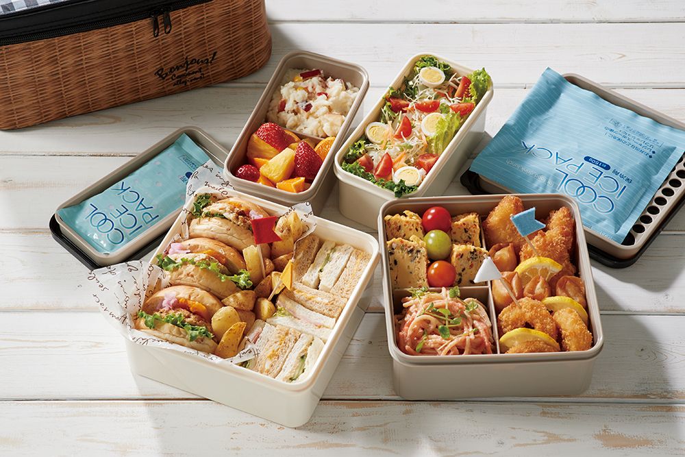 Children's mealtime - PICNIC SET WITH KEEP COLD BAG - THE SKATER CO.,LTD.