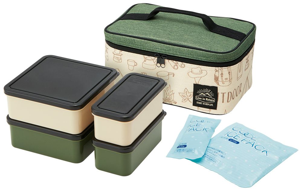 Children's mealtime - PICNIC SET WITH KEEP COLD BAG - THE SKATER CO.,LTD.