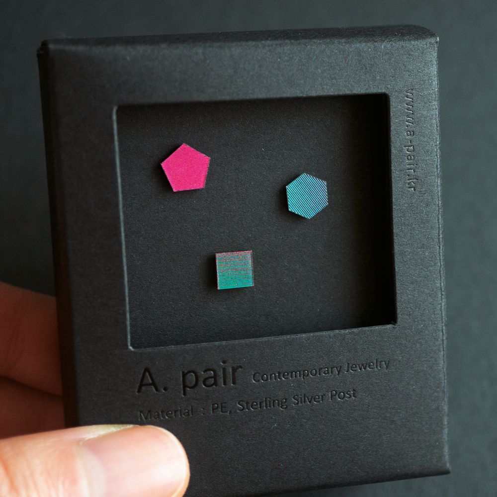 Bijoux - Boucles d'oreilles 3D - A.PAIR