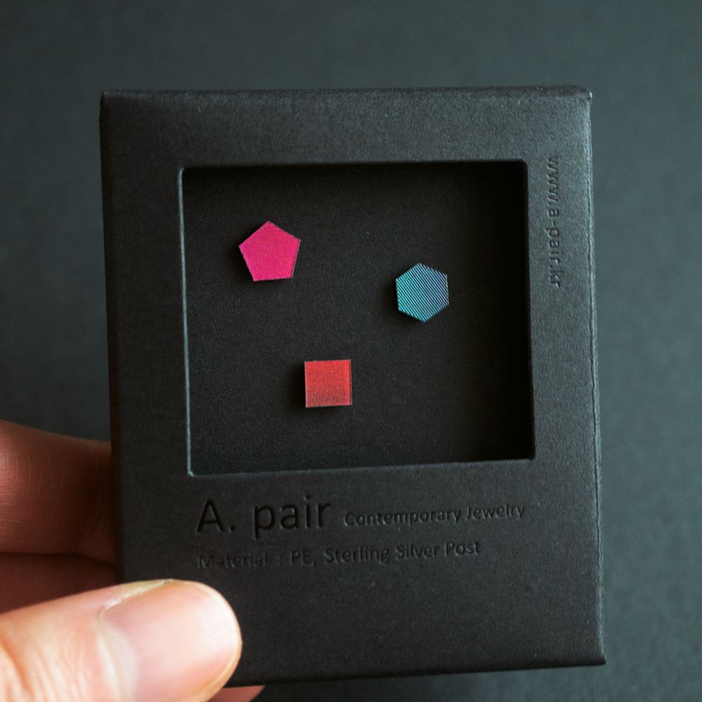Bijoux - Boucles d'oreilles 3D - A.PAIR