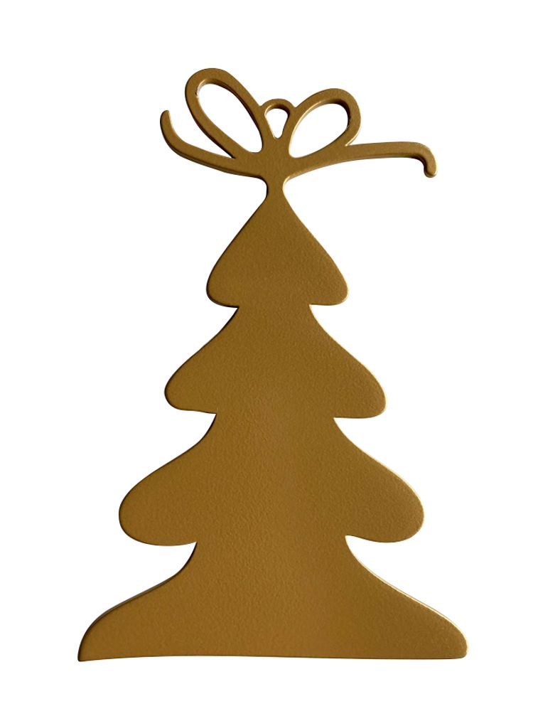 Christmas garlands and baubles - SET OF 4 PIECES FIR PATTERN _ 2 dimensions H15cm and H9cm - LP DESIGN