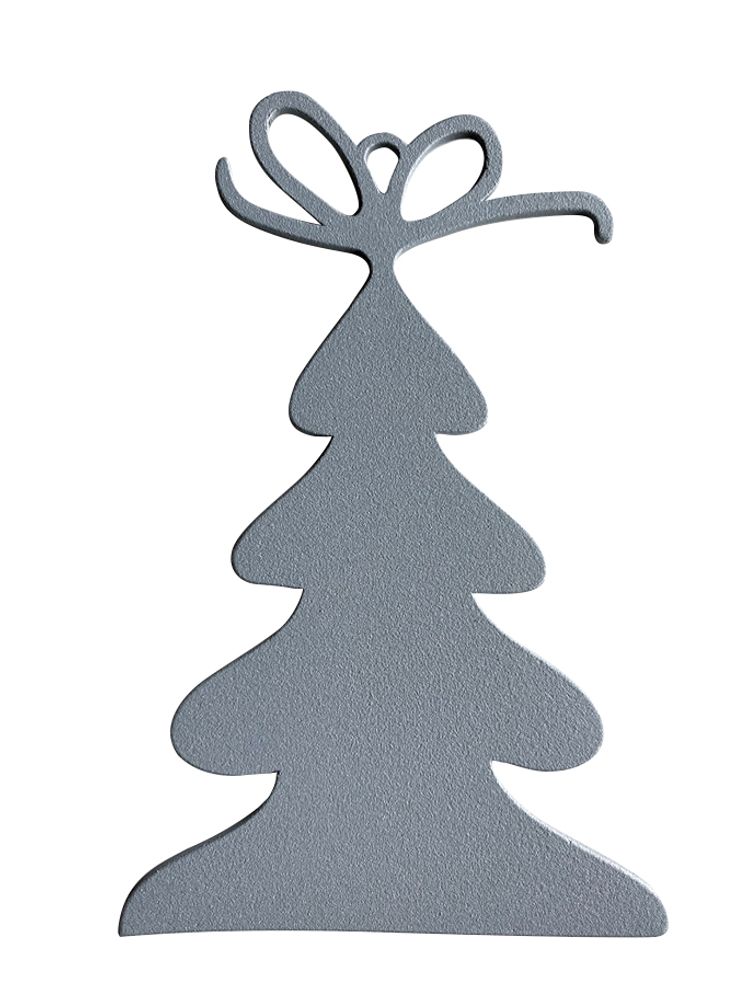 Christmas garlands and baubles - SET OF 4 PIECES FIR PATTERN _ 2 dimensions H15cm and H9cm - LP DESIGN