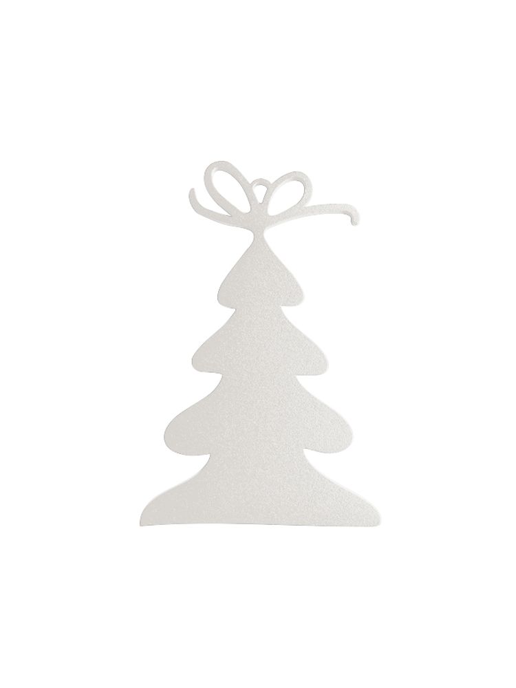 Christmas garlands and baubles - SET OF 4 PIECES FIR PATTERN _ 2 dimensions H15cm and H9cm - LP DESIGN