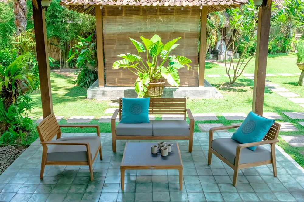 Lawn armchairs - Aquariva low seater garden armchair with cushion. - EZEÏS