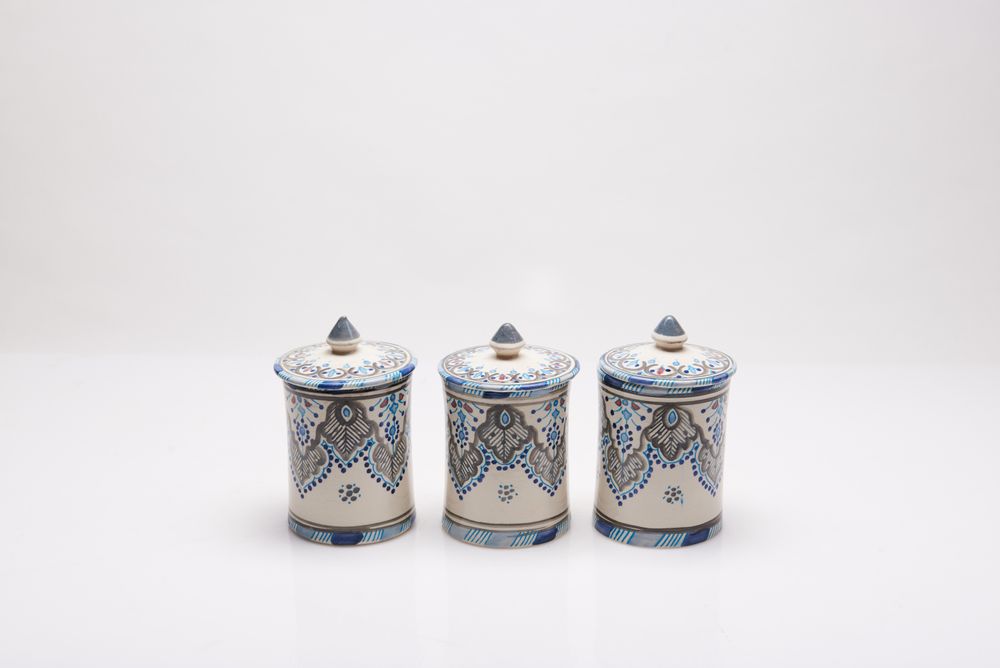 Boîtes de rangement - Boites faites-main en céramique - POTERIE SERGHINI