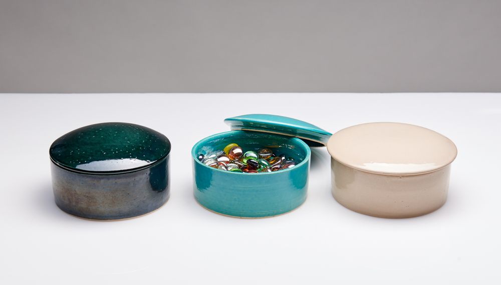 Boîtes de rangement - Boites faites-main en céramique - POTERIE SERGHINI