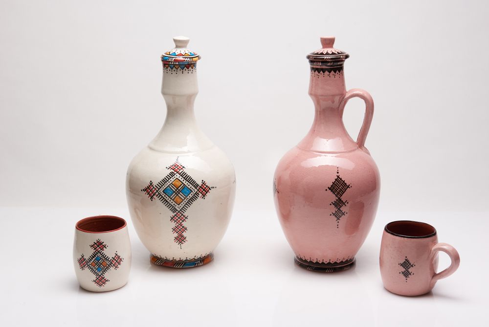 Vases - Ceramic handmade ceramic pitchers (carafes, jugs) - POTERIE SERGHINI