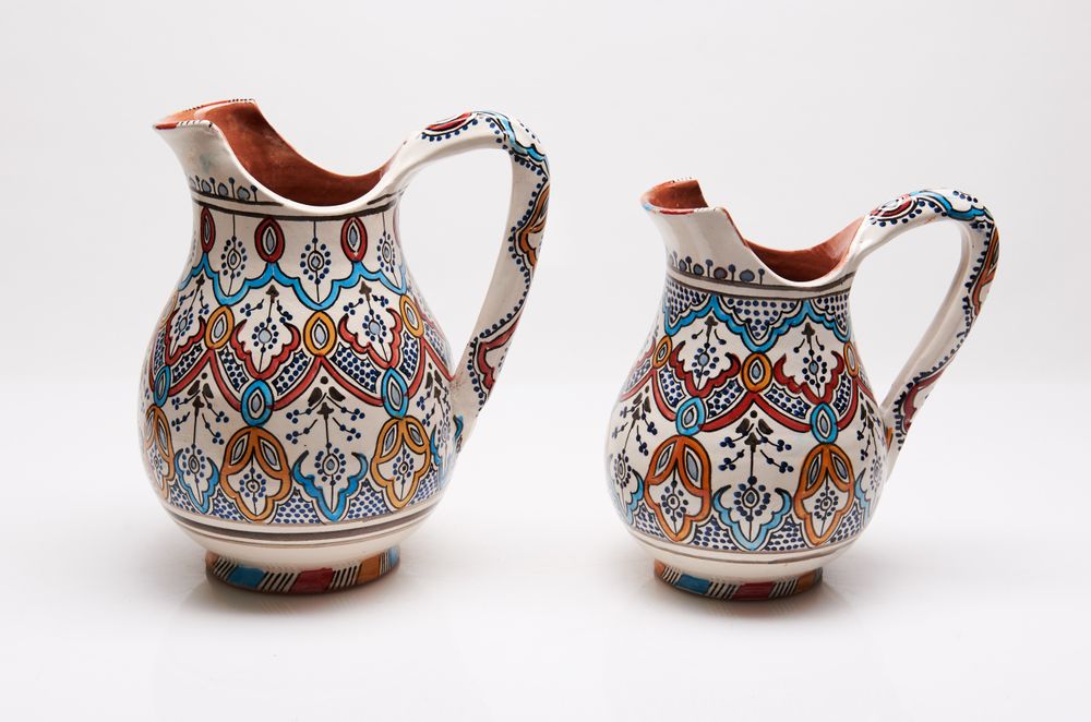 Vases - Ceramic handmade ceramic pitchers (carafes, jugs) - POTERIE SERGHINI