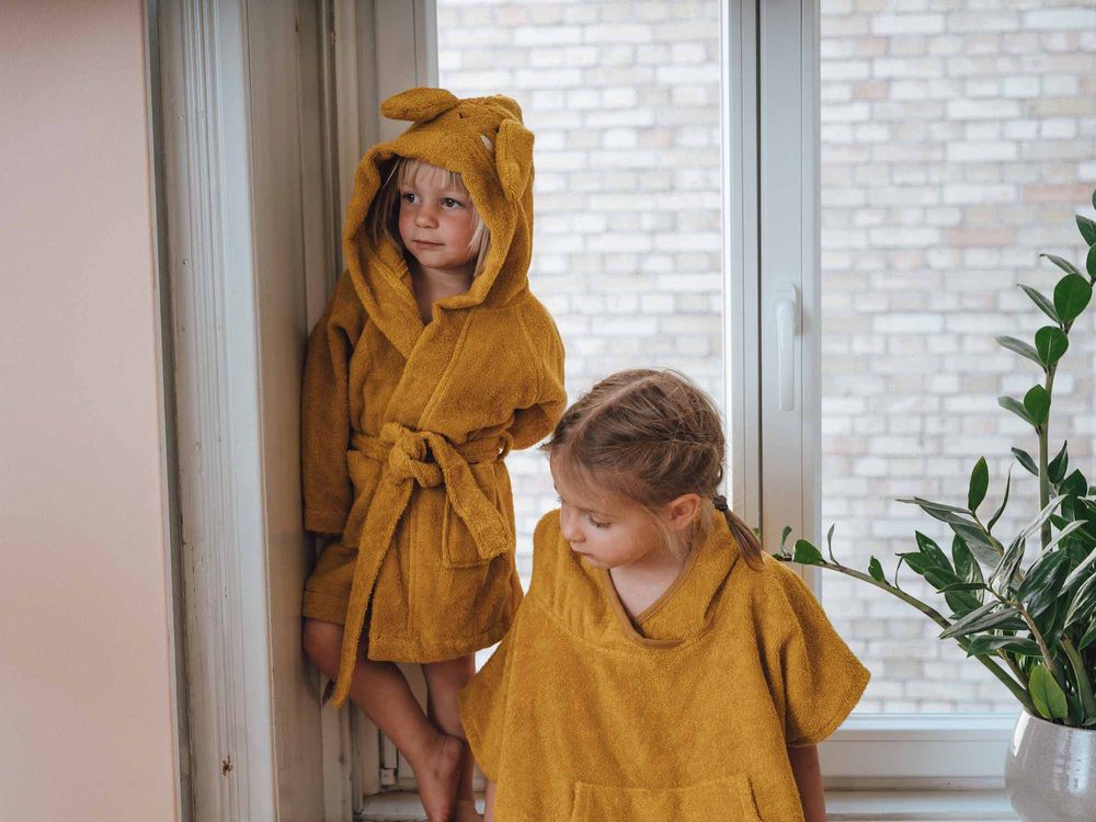 Bain pour enfant - Peignoir, Poncho et Cape de bain bébé et enfant en coton biologique - KIKADU
