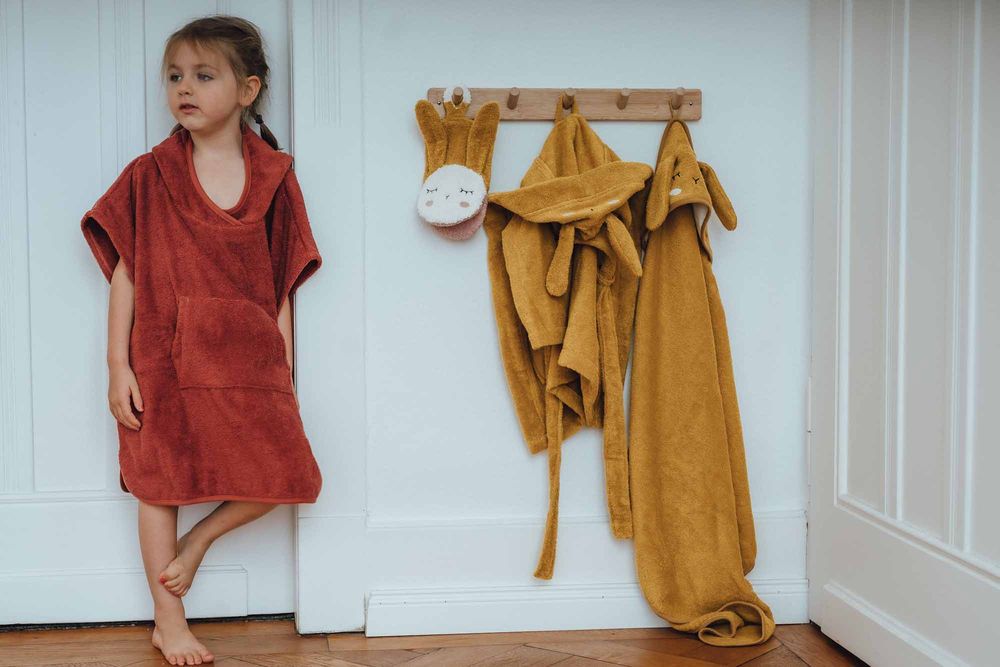 Bain pour enfant - Peignoir, Poncho et Cape de bain bébé et enfant en coton biologique - KIKADU