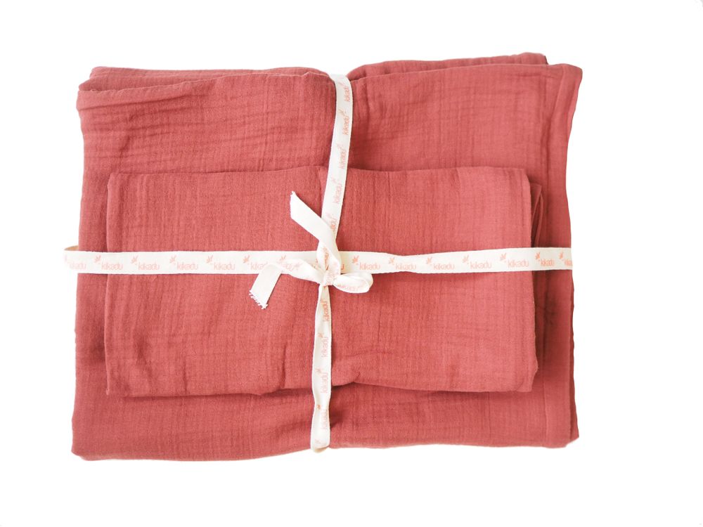 Fabric cushions - Organic Cotton Baby Bedding Set, Blanket, Pillow and Cushion - KIKADU