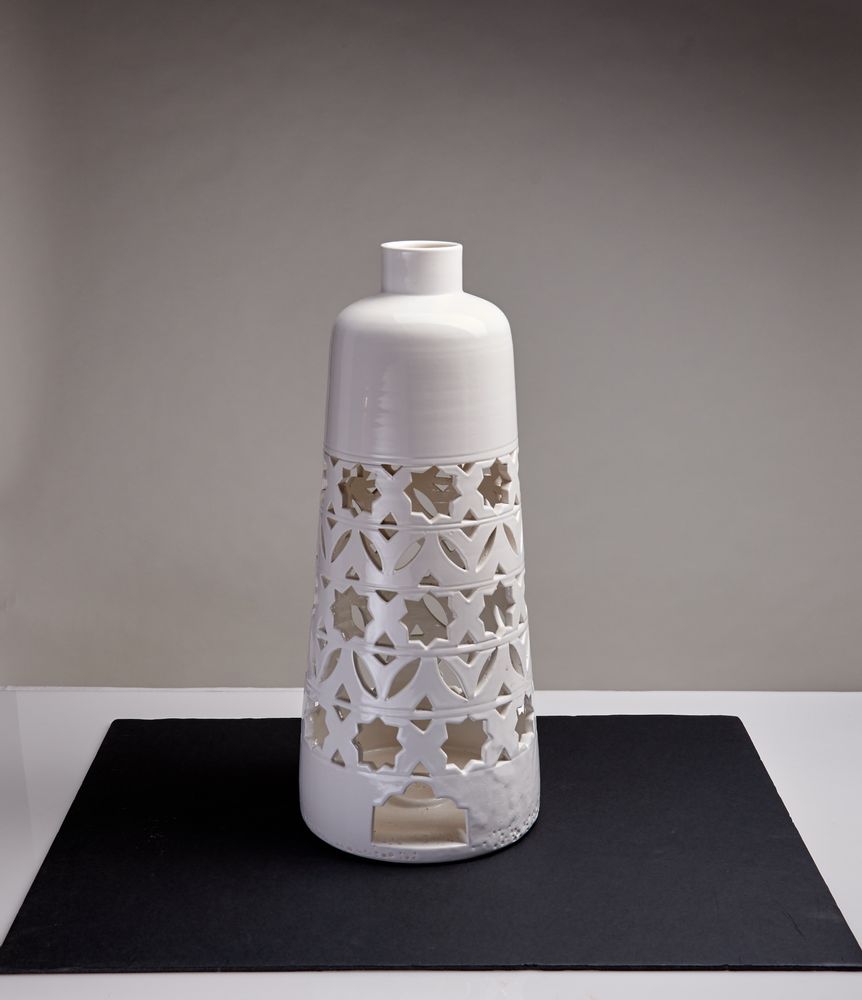 Decorative objects - Handmade ceramic photophores - POTERIE SERGHINI