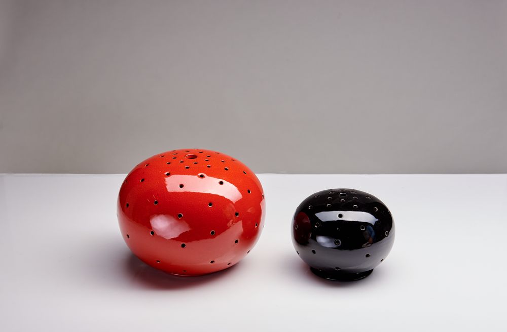 Decorative objects - Handmade ceramic photophores - POTERIE SERGHINI