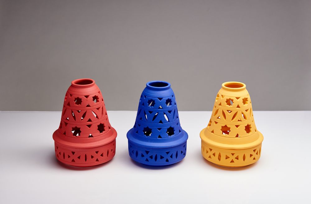 Decorative objects - Handmade ceramic photophores - POTERIE SERGHINI