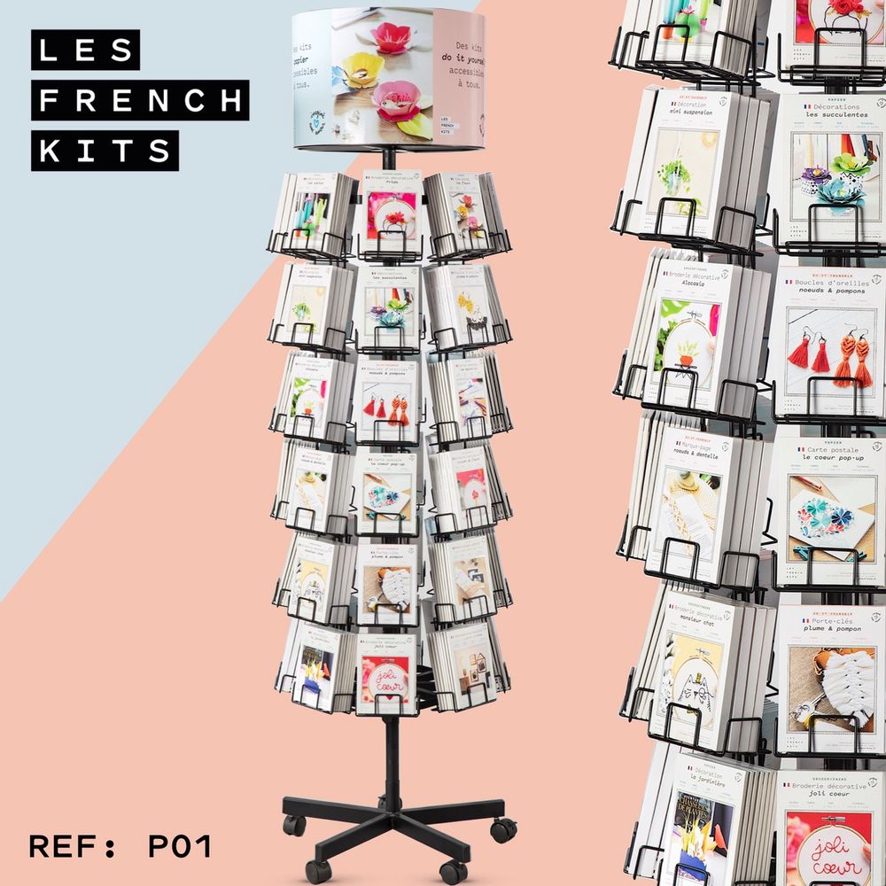 Objets de décoration - Grand Présentoir métal rotatif  - FRENCH KITS