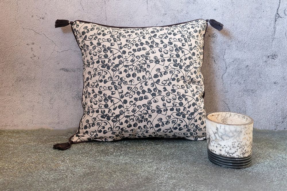 Fabric cushions - Cotton Cushion Cover - Gypso - 40x40 cm - CONSTELLE HOME