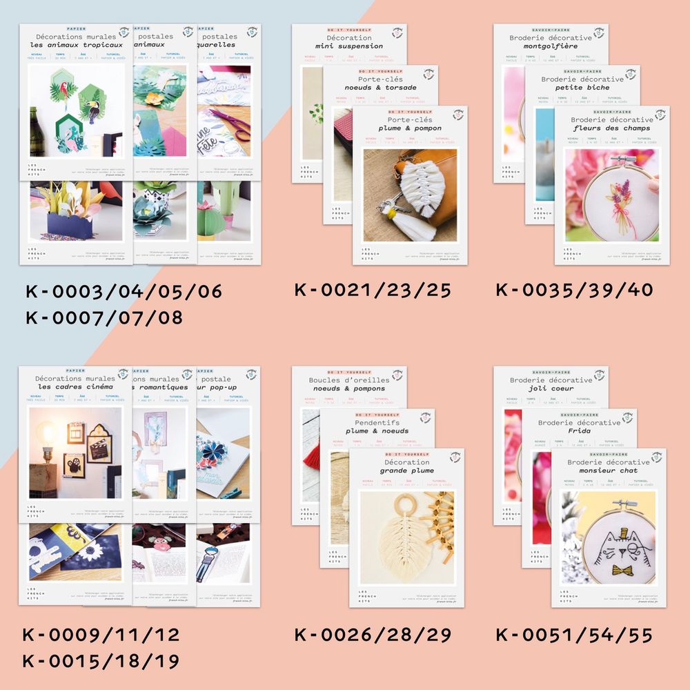 Decorative objects - Implantation Offer: 24 creative kits + Display Stand Offered - FRENCH KITS